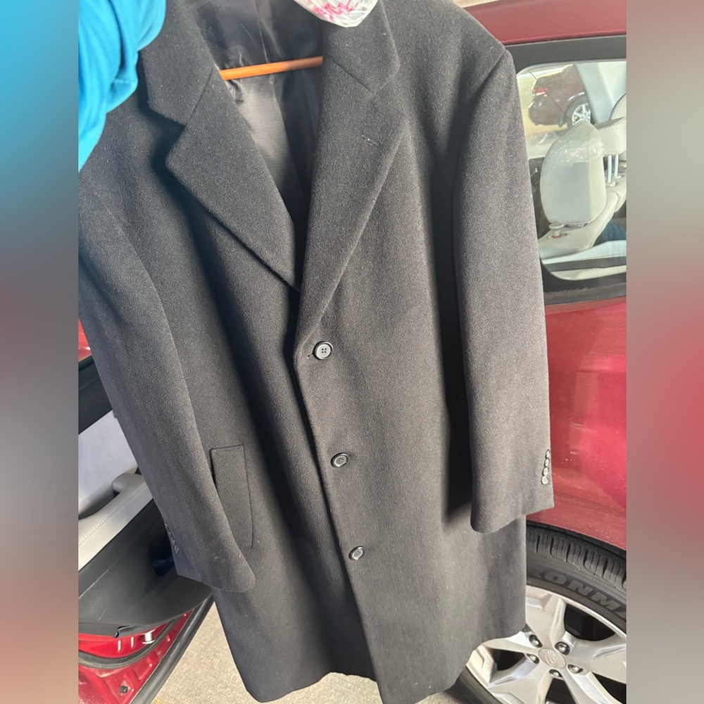 Geoffrey Beene men’s wool overcoat